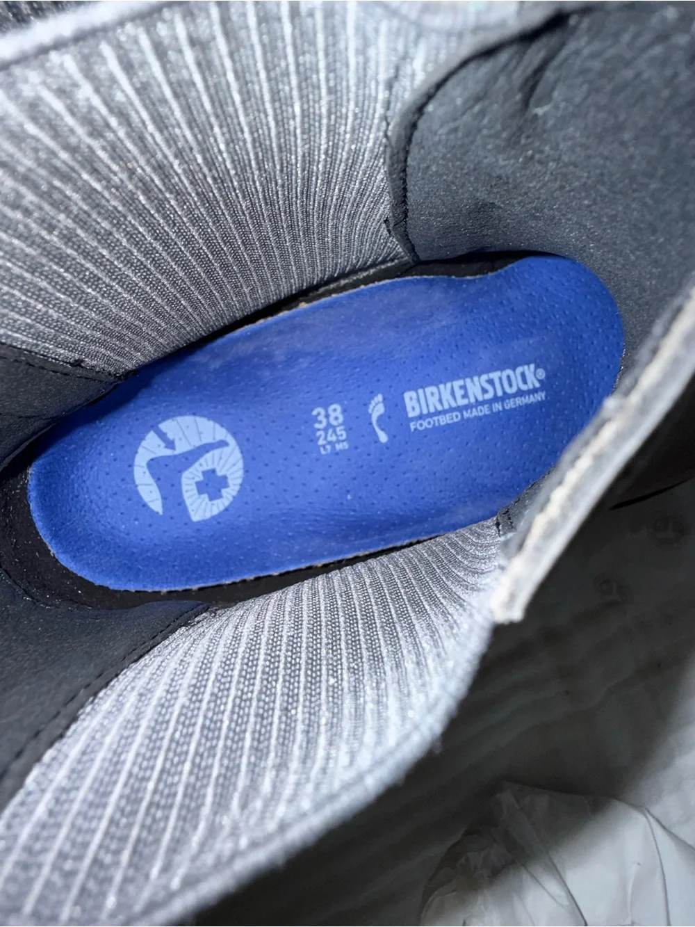 NWT Birkenstock Highwood Slip On Mid Nubuck Leather Boots Size 38 Medium/Narrow